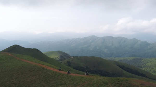 India mountain range motorcycle touring
